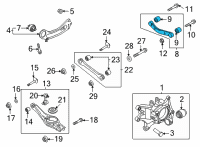 OEM 2021 Kia Sorento Arm Complete-Rear Up Diagram - 55120P2000