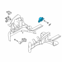 OEM 2015 Hyundai Elantra Transaxle Mounting Bracket Assembly Diagram - 21830-30300