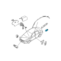 OEM 2004 Kia Spectra Side Impact Sensor Assembly Diagram - 959203E200