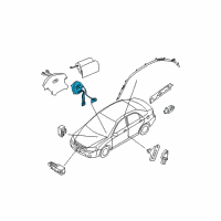 OEM 2005 Kia Spectra Clock Spring Contact Assembly Diagram - 934902F121