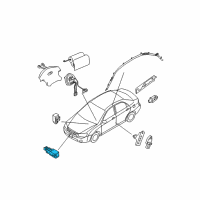 OEM 2007 Kia Spectra5 Sensor Assembly-Impact Front Diagram - 959312F000