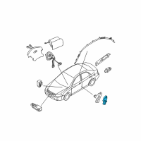 OEM 2005 Kia Spectra Sensor Assembly-Side Impact Diagram - 959212F000