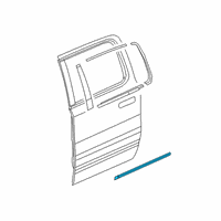 OEM 2019 Ram 1500 Molding-Rear Door Diagram - 5ZH26SZ0AB