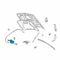 OEM 2002 Ford Crown Victoria Latch Diagram - 5W7Z-16700-A