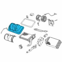 OEM 1997 BMW Z3 Empty Housing For Heater/Air Condit.Unit Diagram - 64-51-8-398-742