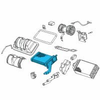 OEM 1999 BMW Z3 Heater Radiator Diagram - 64-51-8-398-746