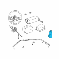 OEM Saturn L100 Sensor Asm, Inflator Restraint Side Imp Diagram - 22693572