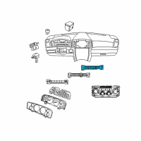 OEM 2008 Jeep Commander Switch-6 Gang Diagram - 4602853AD