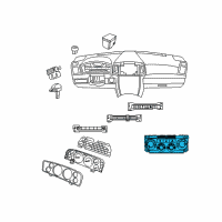 OEM 2010 Jeep Grand Cherokee Air Conditioner And Heater Control Diagram - 55037979AF