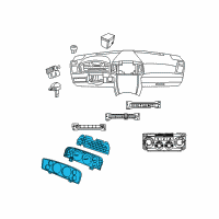 OEM 2010 Jeep Commander Cluster-Instrument Panel Diagram - 5172517AI