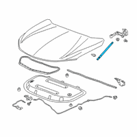 OEM 2019 Chevrolet Blazer Support Strut Diagram - 42441531