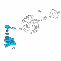 OEM 2002 Honda Accord Master Cylinder Diagram - 46100-S84-A53