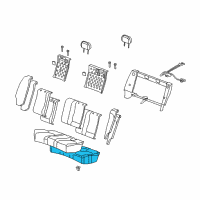 OEM 2004 Chevrolet Malibu Pad Asm-Rear Seat Cushion (W/ Wire) Diagram - 22719535