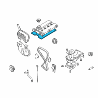 OEM 2003 Hyundai Sonata Gasket-Rocker Cover Diagram - 22441-38010