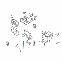 OEM 2005 Hyundai Sonata Oil Level Gauge Rod Assembly Diagram - 26611-38054