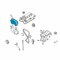 OEM 2001 Kia Optima Cover Assembly-Timing Belt Front Diagram - 2136038214