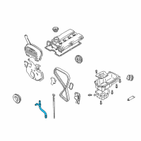 OEM 2002 Hyundai Santa Fe Oil Level Gauge Guide Diagram - 26620-38056