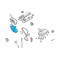 OEM Hyundai Santa Fe Cover Assembly-Timing Belt Lower Diagram - 21350-38014