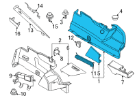 OEM 2021 BMW M8 Gran Coupe LEFT TRUNK TRIM Diagram - 51-47-7-467-801