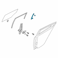 OEM 2017 Hyundai Veloster Channel Assembly-Rear Door Division Diagram - 83520-2V000