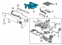OEM 2022 Chevrolet Suburban Carrier Diagram - 84967266