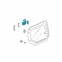 OEM Honda Element Lock Assy., Access Panel Glass*NH1L* (BLACK) Diagram - 73470-SCV-A01ZA
