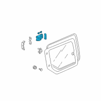 OEM 2009 Honda Element Lock Assy., Access Panel Glass*NH1L* (BLACK) Diagram - 73470-SCV-A01ZA