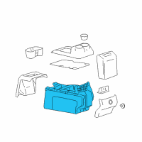 OEM 2005 Ford F-150 Console Diagram - 8L3Z-15045A36-DA