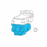 OEM Dodge Ram 2500 Anti-Lock Brake Module Diagram - 52110035AE