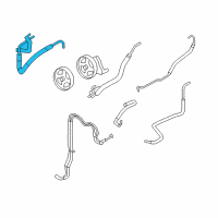 OEM 2005 Ford Excursion Return Hose Diagram - 3C3Z-3A714-BB