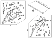 OEM 2022 Hyundai Ioniq 5 Accessory Socket Assembly Diagram - 95120-C7000