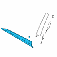 OEM 2021 Ford Escape MOULDING - DOOR OUTSIDE Diagram - LJ6Z-7820878-AA