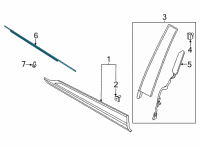 OEM 2020 Ford Escape WEATHERSTRIP - DOOR BELT Diagram - LJ6Z-7821453-B