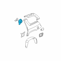 OEM 2004 GMC Envoy XUV Extension-Fuel Tank Filler Pipe Housing Diagram - 15761734