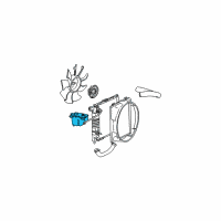 OEM 1997 Mercury Mountaineer Washer Reservoir Diagram - F77Z-17618-A