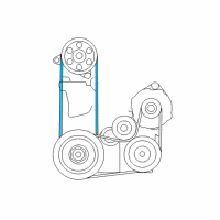 OEM 2002 Acura CL Belt, Power Steering Pump Diagram - 56992-P8A-305