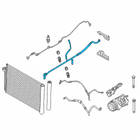 OEM 2015 BMW ActiveHybrid 5 Suction Pipe Without Filler Neck Diagram - 64-53-9-203-842