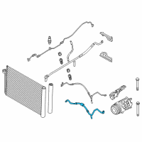 OEM 2015 BMW ActiveHybrid 5 Suction Pipe Diagram - 64-53-9-195-924