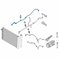 OEM 2016 BMW ActiveHybrid 5 Pressure Pipe Diagram - 64-53-9-253-581