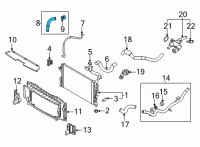 OEM Kia Seltos Hose Assembly-RADAATOR, L Diagram - 25415Q5200