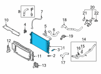 OEM Kia Soul Radiator Assy Diagram - 25310J3050