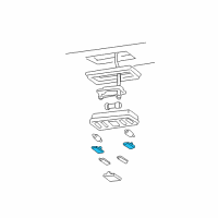 OEM 1998 Chevrolet P30 Lens-LH Reading Lamp Diagram - 15634540