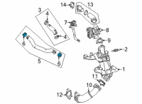 OEM 2021 Chevrolet Suburban Inlet Hose Clamp Diagram - 11602189