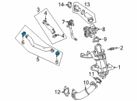 OEM 2022 GMC Yukon Inlet Hose Clamp Diagram - 11602189