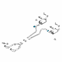 OEM 2014 Ford Mustang Muffler Clamp Diagram - BR3Z-5A231-D