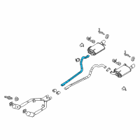 OEM 2012 Ford Mustang Exhaust Pipe Diagram - BR3Z-5A212-B