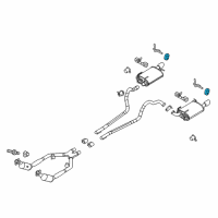 OEM 2012 Ford Mustang Hanger Insulator Diagram - BR3Z-5A262-A