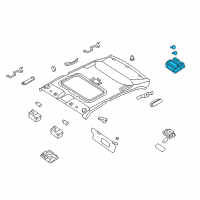 OEM 2009 Kia Optima Lamp Assembly-OVERHEADEAD Console Diagram - 928002G000J7