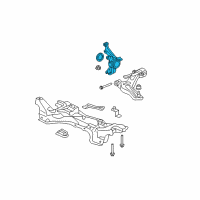 OEM 2008 Honda Fit Knuckle, Left Front Diagram - 51215-SLN-000