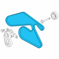 OEM 2016 Cadillac CT6 Serpentine Belt Diagram - 12639018